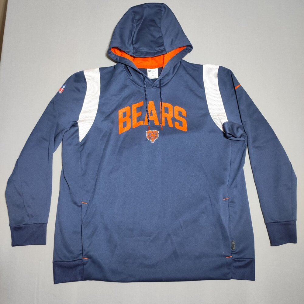 Nike NFL Chicago Bears Hoodie men's size XXL blue colour Therma-fit On-Field